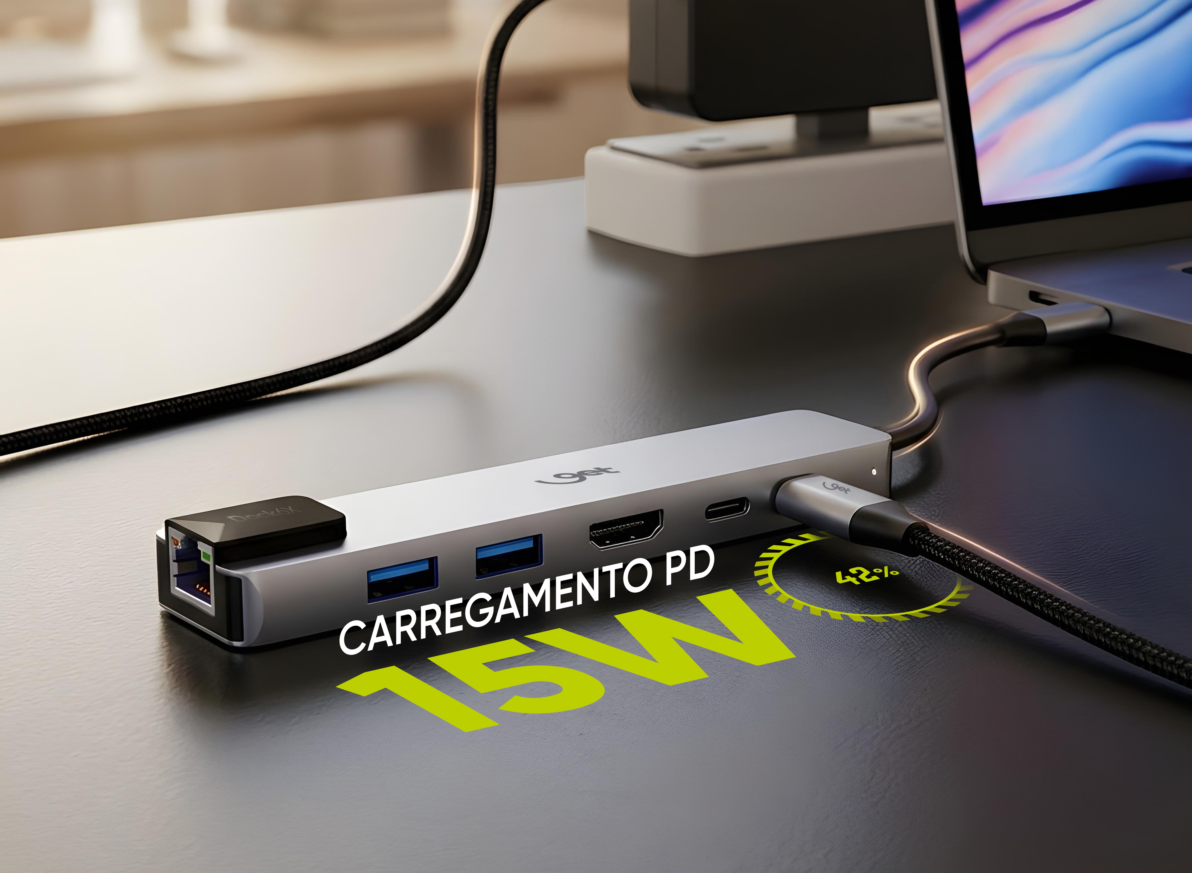 Soundbar Get 2.0 em uso