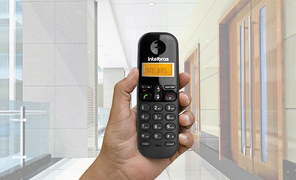 Telefone Sem Fio Intelbras TS 3110 Display Luminoso Identificador de Chamada e Tecnologia DECT 6.0 Preto