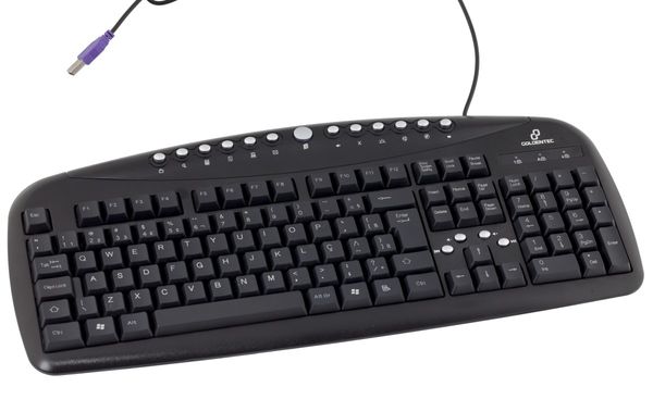 Teclado Multimidia Usb Goldentec Preto (USB G100)