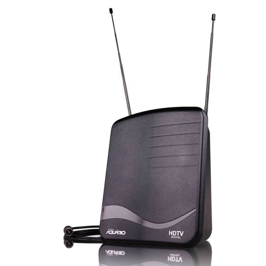 Antena Indoor Aquário DTV-1100 para TV Digital, VHF e UHF