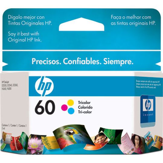 Cartucho de Tinta Colorida HP CC643WL-60 CL (6,5 ml)