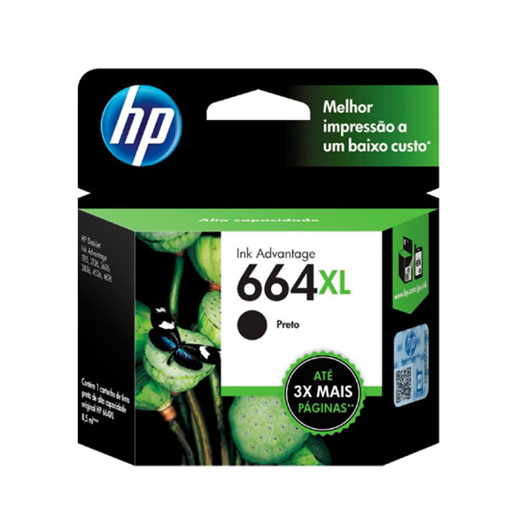 🖨 Cartucho HP 662XL Preto Original CZ105AB - Ibyte