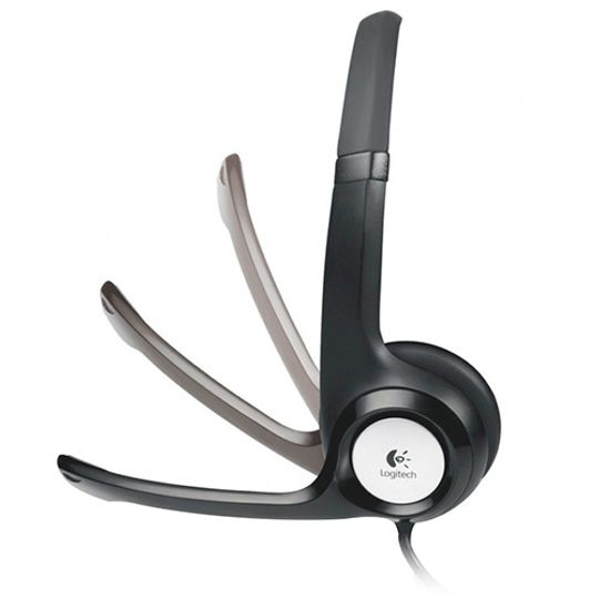 Headset Logitech H390 USB Stereo Preto lojaibyte