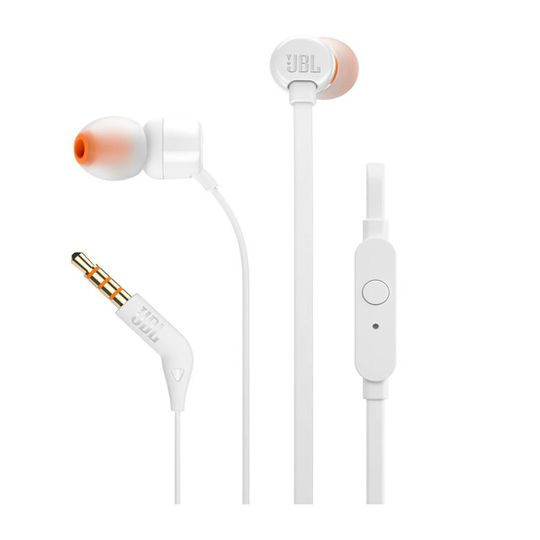 Fone de Ouvido Intra Auricular JBL T110 Branco - JBLT110WHT