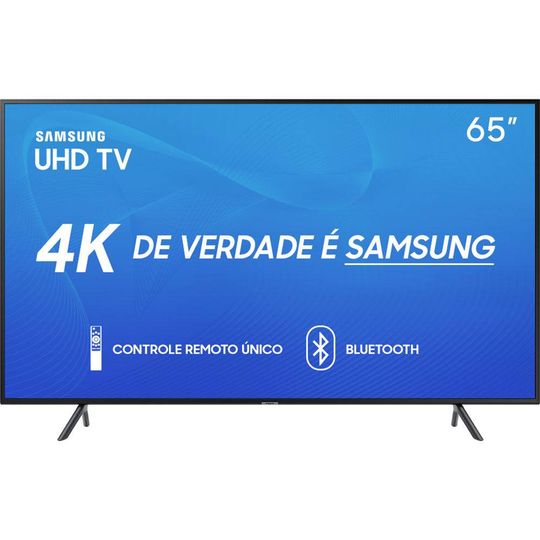 Smart TV LED 65" 4K Samsung 65RU7100 3 HDMI 2 USB Wi-Fi - lojaibyte