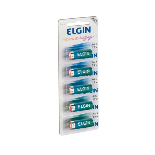 Bateria Alcalina A23 12V Elgin Blister C/ 5 unidades