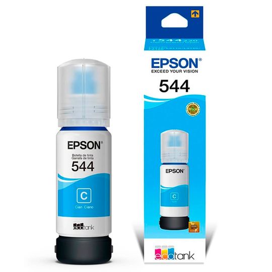 Refil de Tinta Epson T544 T544220 Ciano