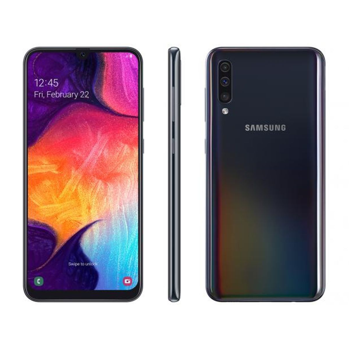 Smartphone Samsung Galaxy A50 128gb Preto 4g 4gb Ram Tela 64 Câm Tripla Câm Selfie 25mp