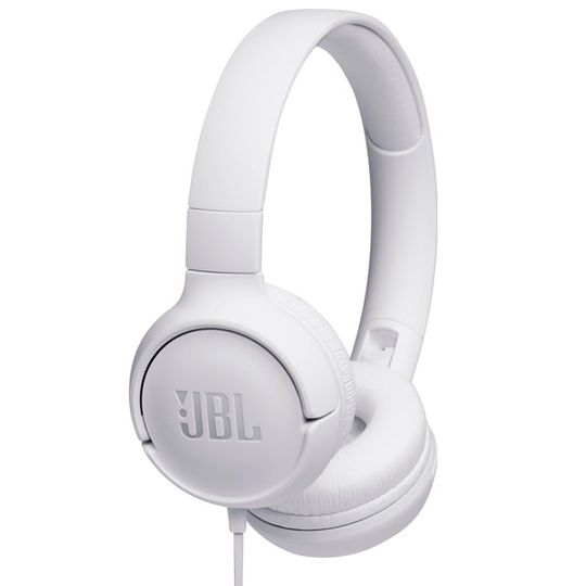 Fone de ouvido JBL TUNE 500 supra-auriculares com fio Branco