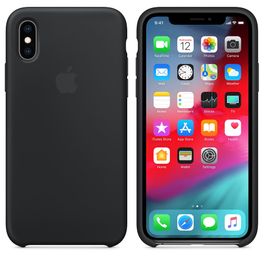 Case-para-iPhone-XS-Apple-MRW72ZM-A-Silicone---Preta