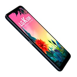 Smartphone-LG-K50S-32GB-13MP-Tela-6.5--Preto-com-Capa-JellyCase-Transparente