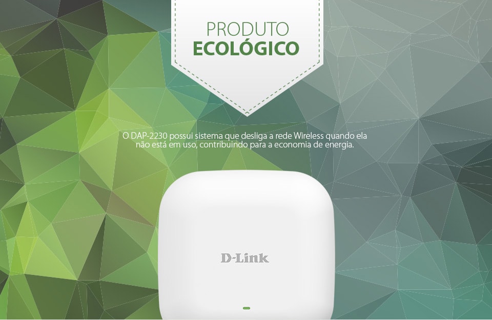 Access Point DAP-2230 com sistema ecológico de economia de energia
