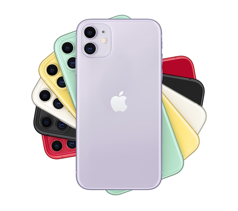 iPhone 11 leque de cores