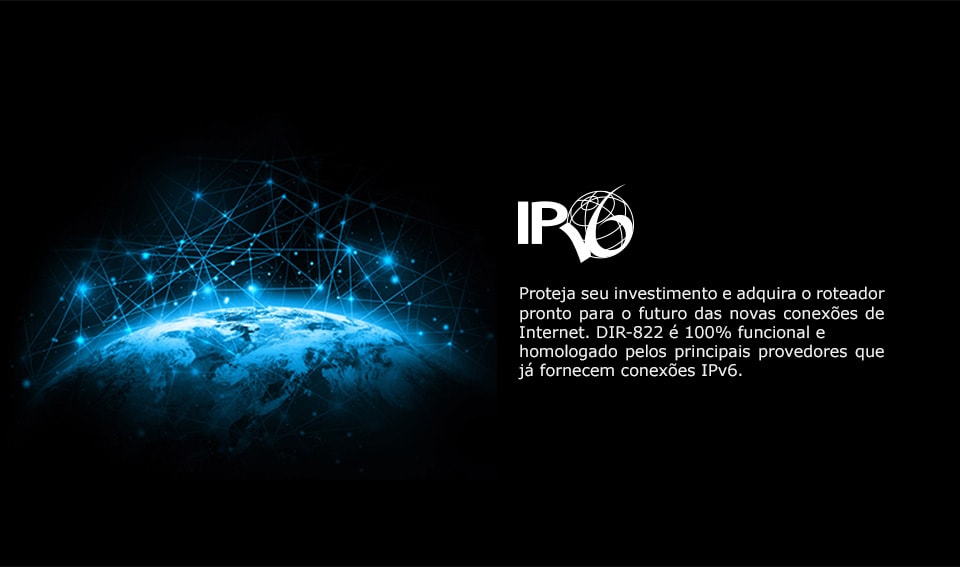 Roteador Cloud AC Dual Band WiFi 1200mbps D-Link DIR-822