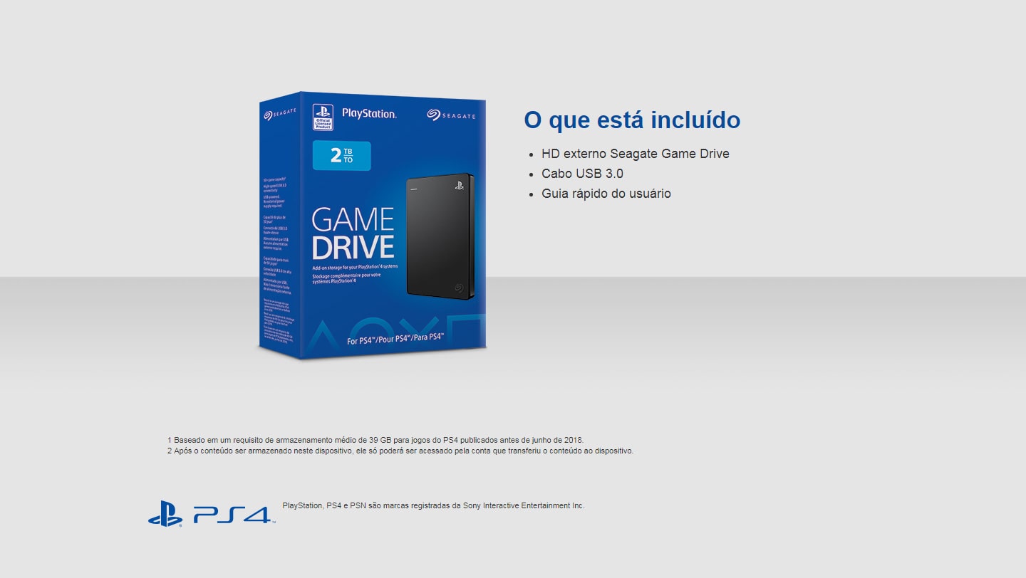 hd 2tb game drive para ps4