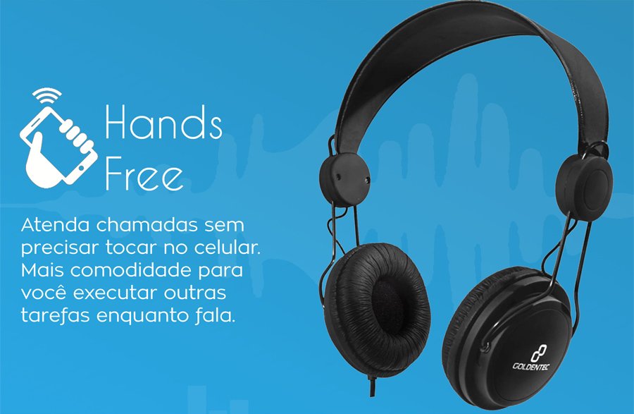 Fone de Ouvido Headset GT Soul Colors Goldentec