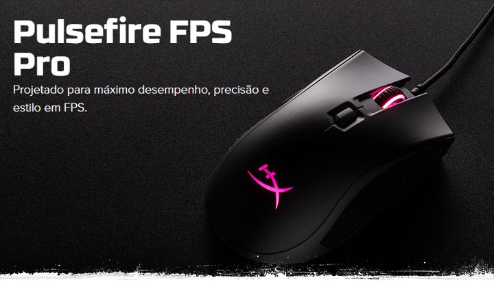 Mouse Gamer HyperX Pulsefire FPS PRO RGB 16000dpi
