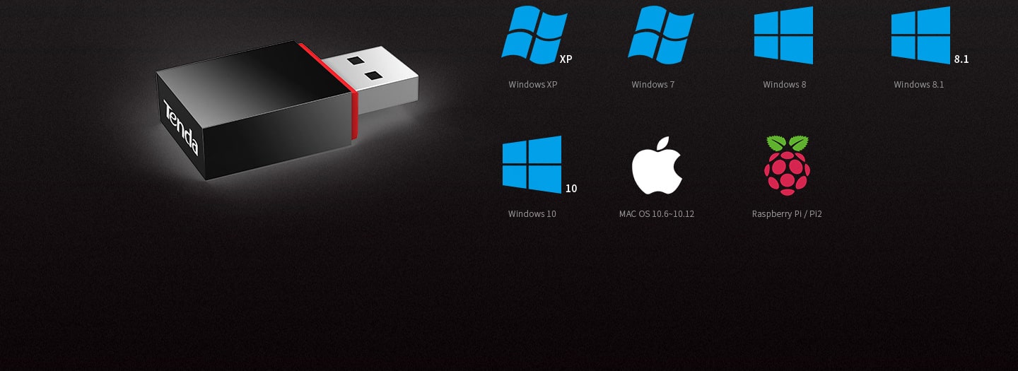 mini adaptador u3 usb wireless tenda 300mbps