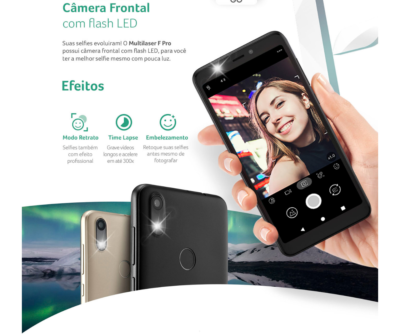 Smartphone Multilaser F Pro 4G 16GB Android 9