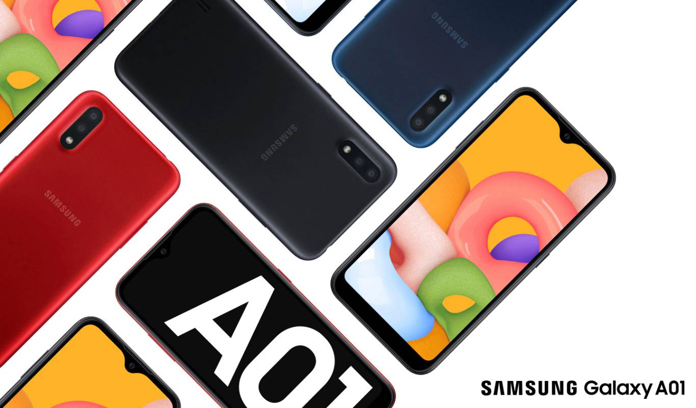 Smartphone Samsung Galaxy A01 32GB Dual  Azul  Câm. Dupla + Câm. Selfie 5MP - SM-A015MZBSZTO