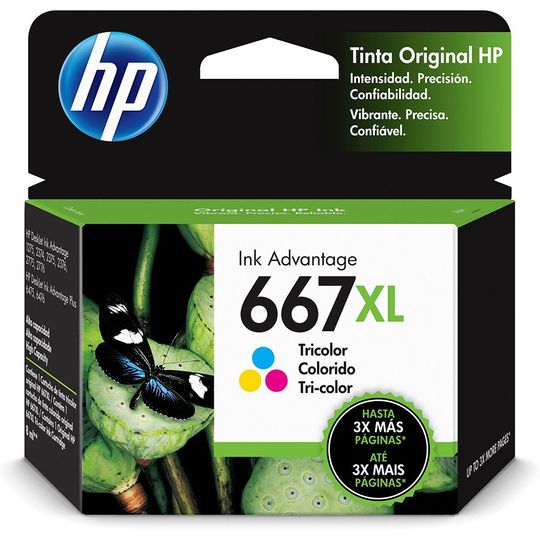 Cartucho HP 667XL Colorido 3YM80AL Advantage