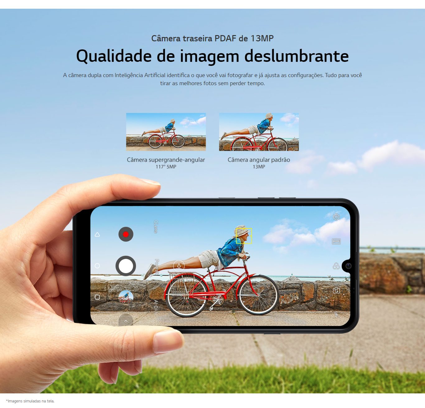 Smartphone LG K40S Azul 32GB, RAM de 3GB, Tela de 6,1