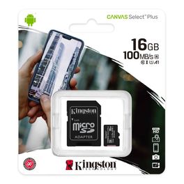 Cartao-De-Memoria-MicroSD-16GB-Kingston--Canvas-Select-Plus---Adaptador-para-SD---SDCS2-16GB-