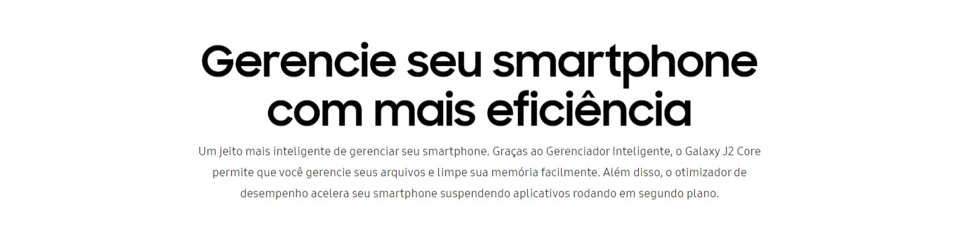 Smartphone Samsung Galaxy J2 Core 16GB Dual Chip Tela 5