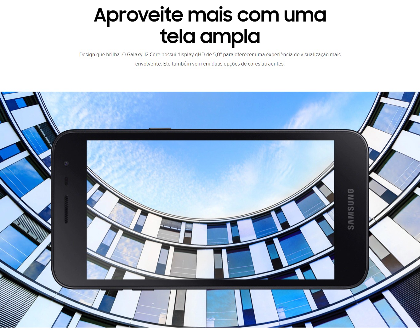 Smartphone Samsung Galaxy J2 Core 16GB Dual Chip Tela 5