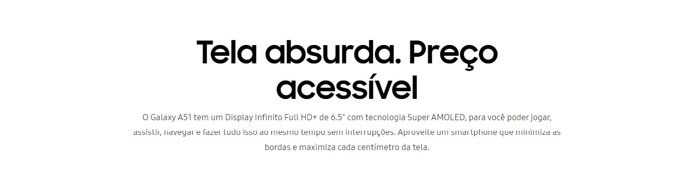 Smartphone Samsung Galaxy A51 128GB Azul 4G - 4GB RAM 6,5