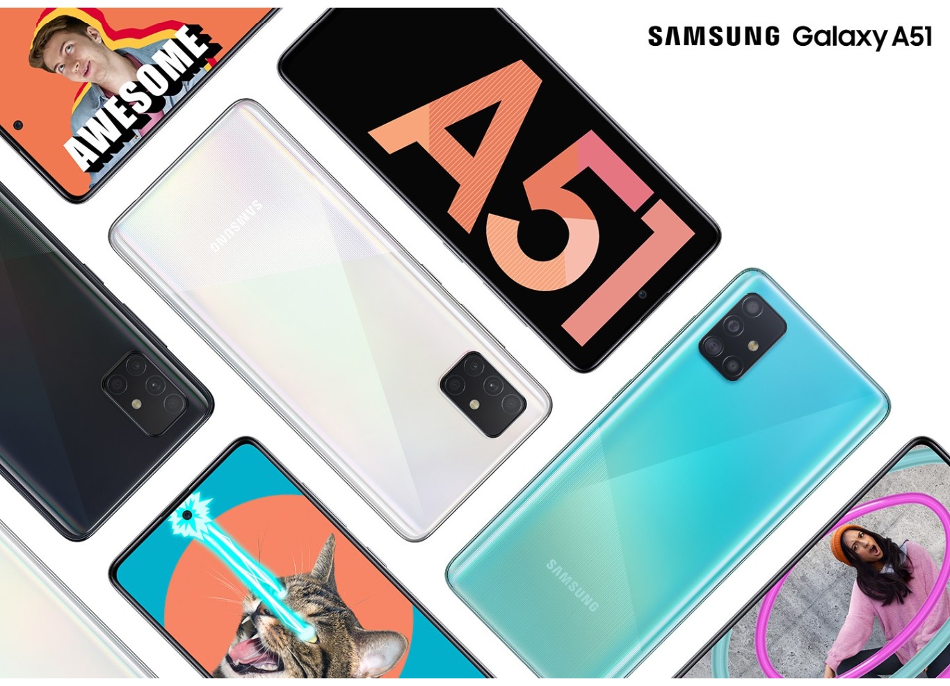 Smartphone Samsung Galaxy A51 128GB Azul 4G - 4GB RAM 6,5