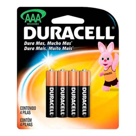 Pilha Alcalina Aaa Palito Mn2400 Com 04 - Duracell