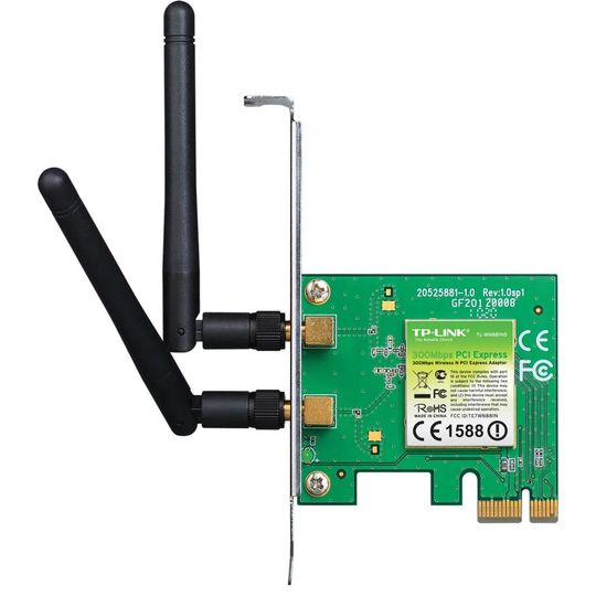 Placa de Rede Wireless TP-Link - 300Mbps - PCI-Express - 2 Antenas (TL-WN881ND)