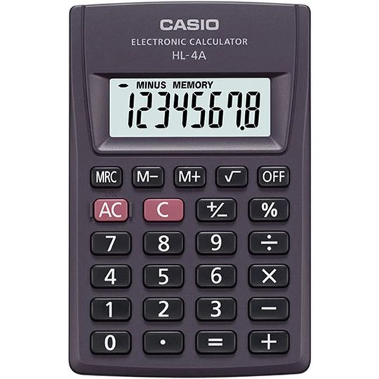 Calculadora Básica Ultraportátil 8 Dígitos HL-4A - Casio