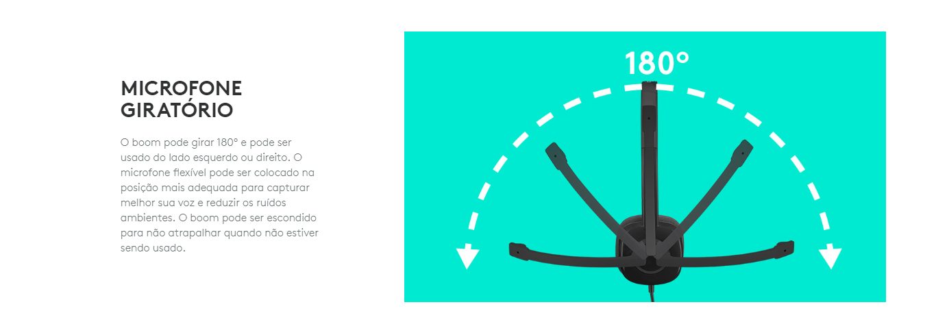 Headset Logitech H151 Estéreo Analógico P3 Preto