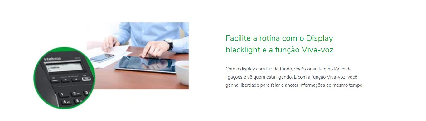 Telefone IP Intelbras TIP 125i PoE Preto