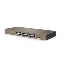 Switch-Tenda-24-Portas-10-100-Mbps-Fast-Ethernet-com-2-Portas-Gigabit--2SFP---TEF1026F