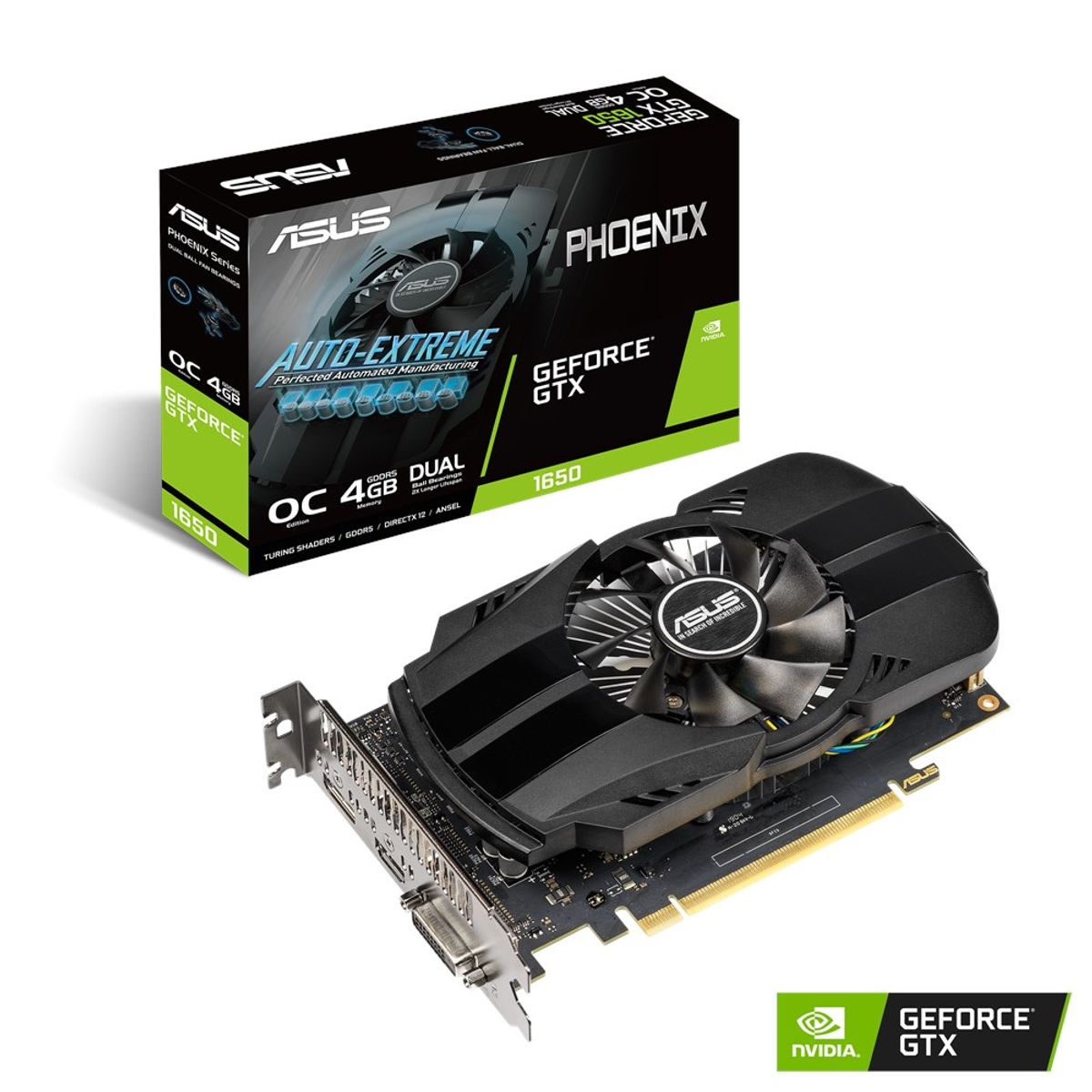 Placa de Vídeo Gamer Asus Phoenix GeForce GTX 1650 4GB GDDR - lojaibyte