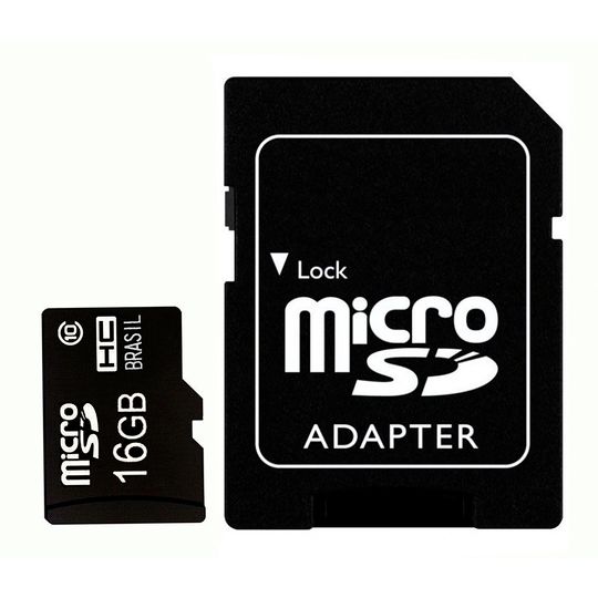 Cartão de Memória MicroSD 16GB com Adaptador SD | Goldentec