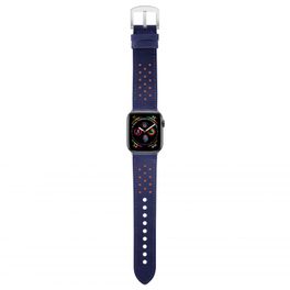 Pulseira-Apple-Watch-Premium-WBL40MB-Geonav---Couro-Azul-e-Laranja