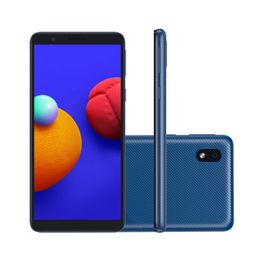Smartphone-Samsung-Galaxy-A01-Core-32GB-2GB-RAM-Tela-Infinita-de-5.3--Camera-Traseira-8MP---Frontal-de-5MP-Bateria-3000mAh-Azul