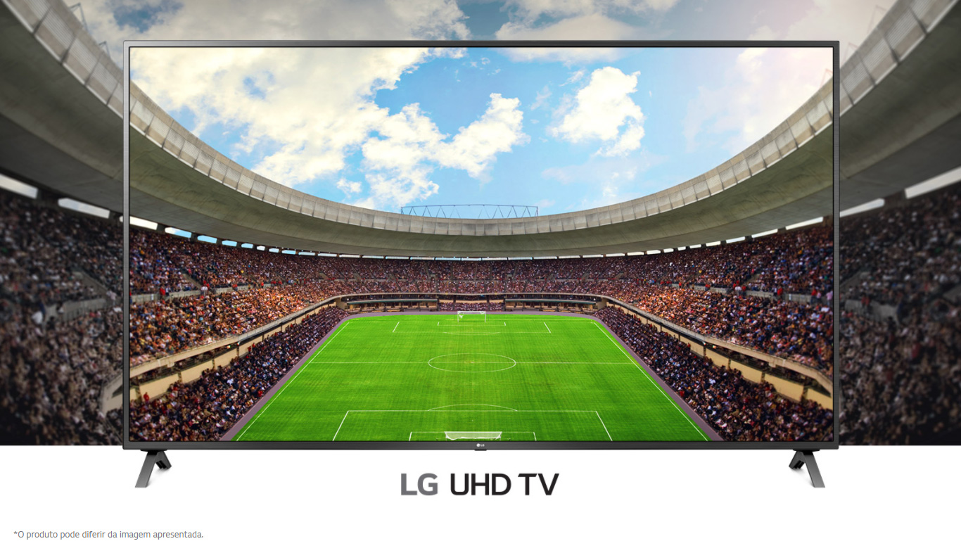 Smart TV LG 70 4K Bluetooth, HDR 10 Pro, Inteligência Artificial ThinQ AI e Smart Magic