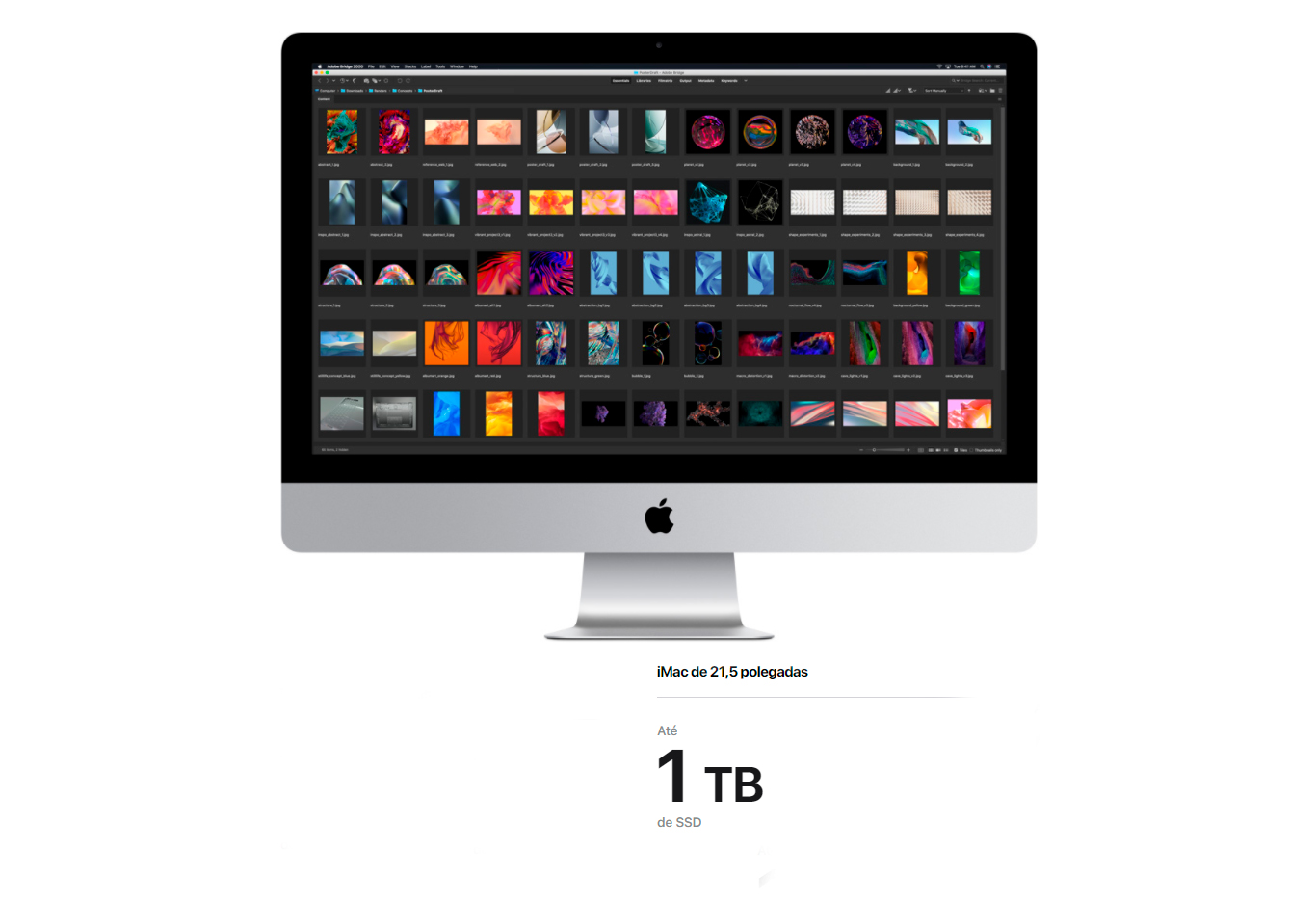 iMac Apple Intel Core i5 8GB 256GB SSD 21,5 Tela Retina 4K macOS, Cinza Espacial - MHK03BZ/A 