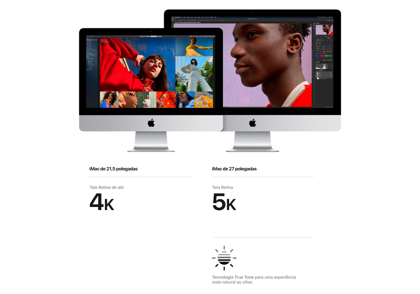 iMac Apple Intel Core i5 8GB 256GB SSD 27 Tela Retina 5K macOS, Cinza Espacial -MXWT2BZ/A