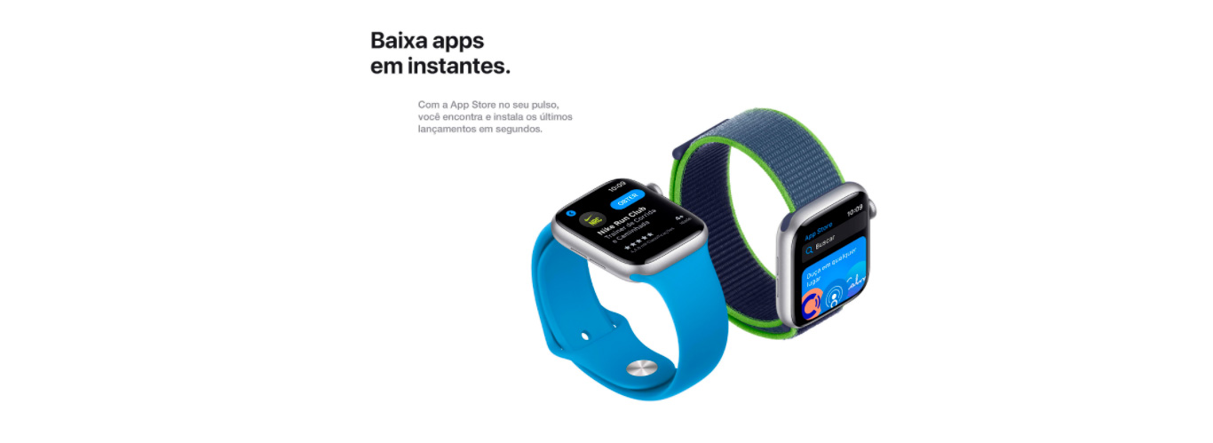 Apple Watch SE (GPS + Cellular, 44mm) - Caixa de alumínio cinza-espacial -  Pulseira esportiva Preto