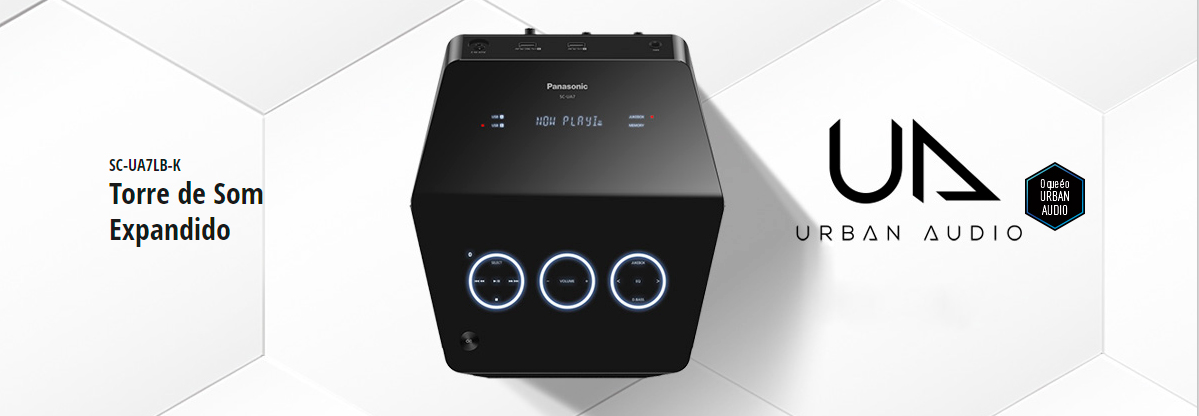 Torre de Som Expandido Panasonic 1400W USB/Bluetooth -SC-UA7LB-K