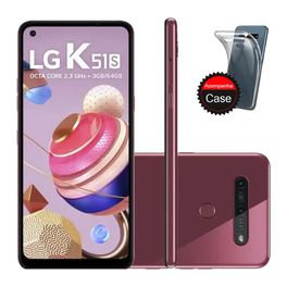 Smartphone-LG-K51S-64GB-3GB-RAM-Tela-655--Camera-Quadrupla-Traseira-32MP---5MP---2MP---2MP-Frontal-de-13MP-Bateria-4000mAh-Vermelho