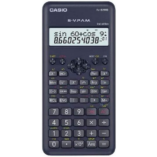 Calculadora Científica 240 Funções FX-82MS-2-S4-DH Casio - Preto