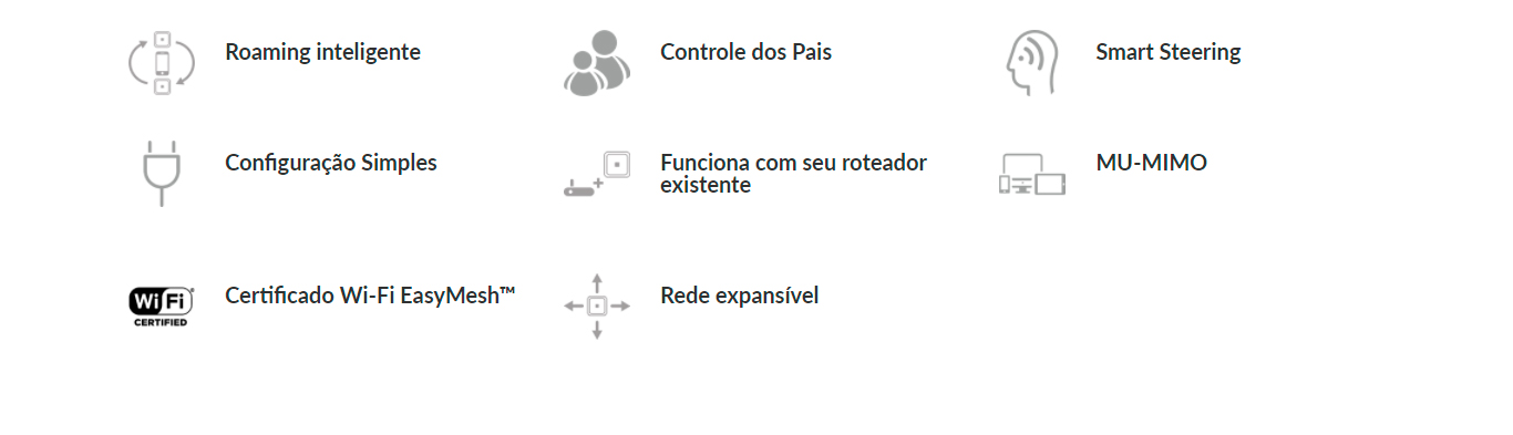Roteador Wi-Fi D-Link AC1200 Mesh 4 Antenas Internas  Dual Band Whole Home 1200Mbps - COVR-1102