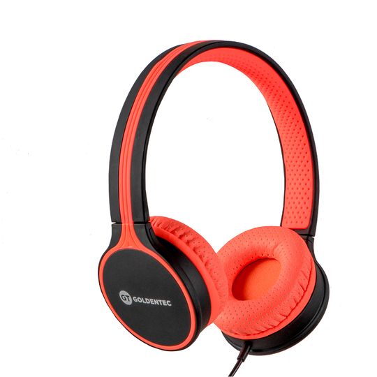 Headphone GT Duo com Microfone Integrado - Preto/Laranja | Goldentec